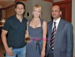 Aryaan Vaid with Wife and Sunil Pathare at The Eminence launch in J W Marriott on 29th Oct 2009.JPG